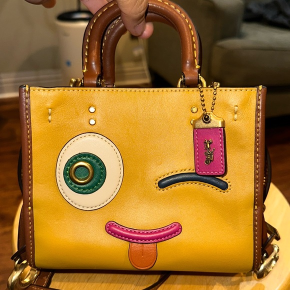 Coach Handbags - Coachies Rogue 17 In Signature Textile Jacquard With Winkie
